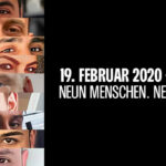 Installation zum Gedenken an die Opfer in Hanau am 19.02.2020